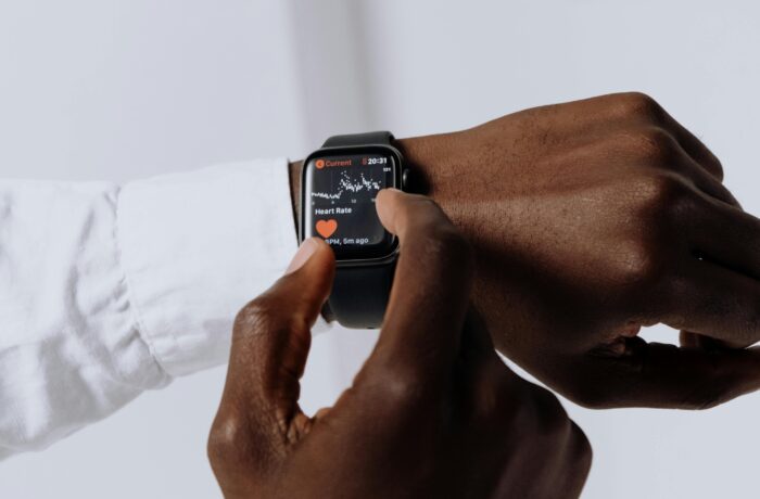 Personal checking smart watch with vital signs
